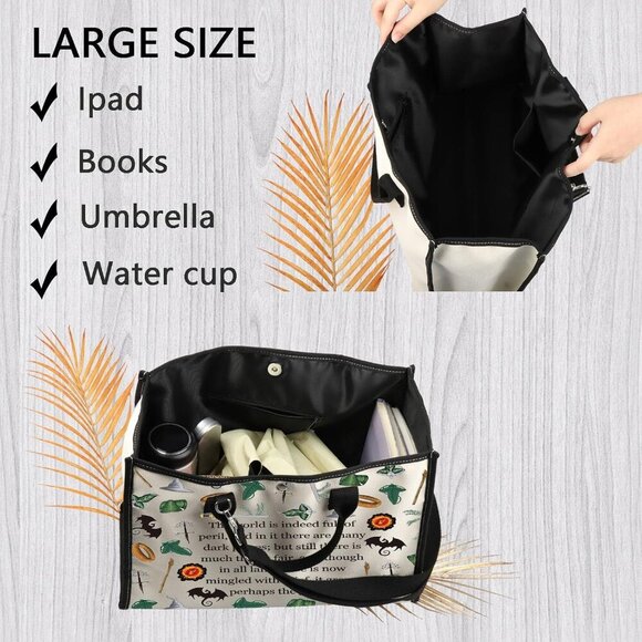 Lord of the Rings Quotes Canvas Tote Bag Travel Shopping Gift - Picture 5 of 7